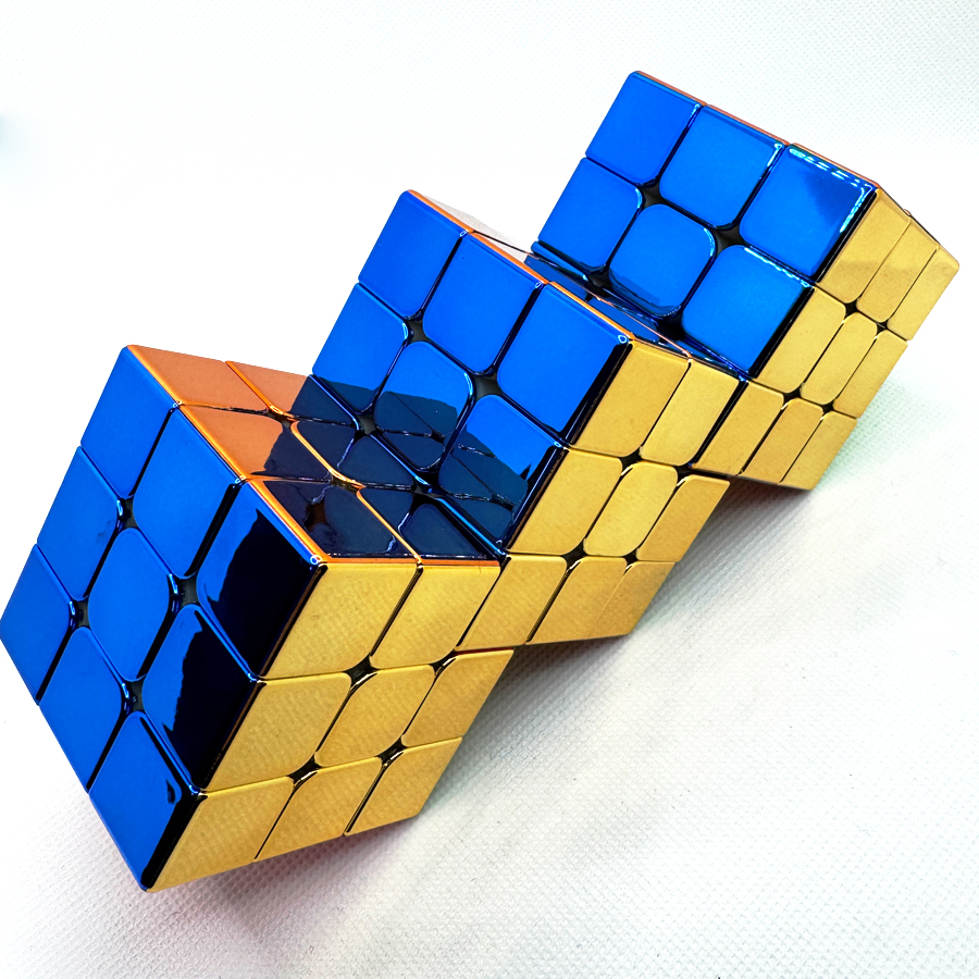 ピカピカ】3連キューブ (ロゴ貼り付け済) 嬉しいヤミキューブクロス付